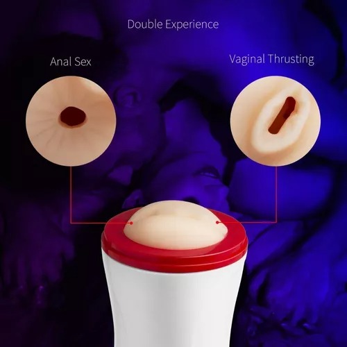 Vagina Masturbador Realista Con Base Vibrador Anal Ajustable manos libre