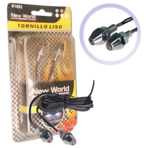 Bombillo Set Tornillo Para Placa Con Led Azul