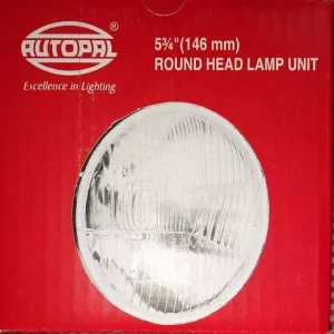 Faro Pantalla Rayada Redondo Vidrio Universal 146 Mm