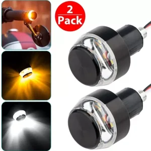 Direccionales Led Moto Luz De Lujo Manubrio Pesas
