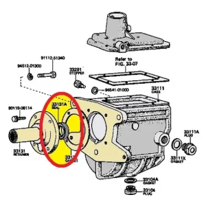 Estopera Eje De Mando Guia Collarin Fj40 Fj60 Caja De Cuarta
