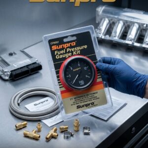 Kit de Manómetro de Presión de Combustible Sunpro Original / Reloj Medidor